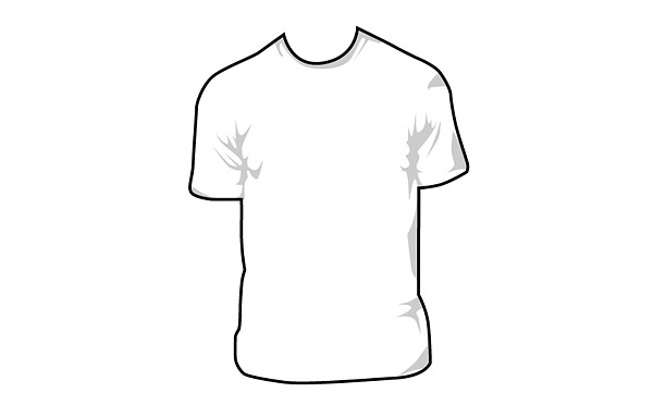 t shirt vector. Short-sleeved T-shirt