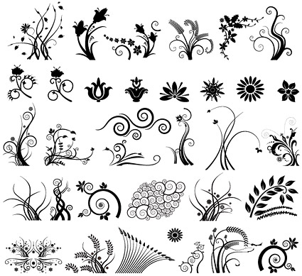 black and white patterns and designs. simple flower patterns black