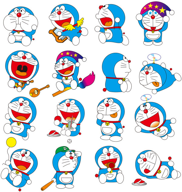 Doraemon多啦A梦矢量素材