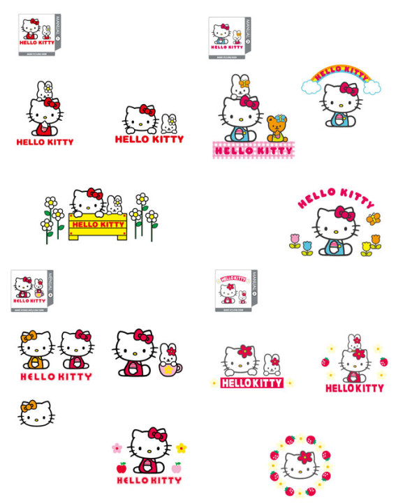 hello kitty official vector 1-4. File Format:.ai. hello kitty ????1-4