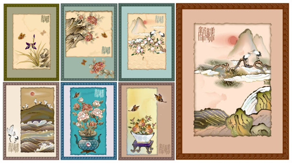 经典素材—国画花草—上部分（7P）