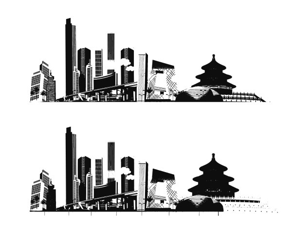 印象北京矢量素材