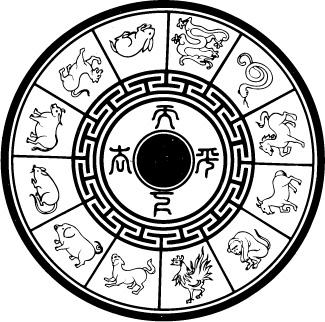 十二生肖古典矢量素材之二