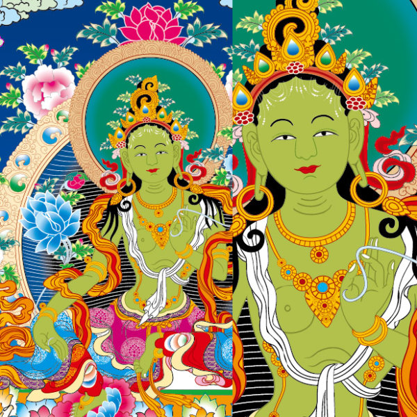 唐卡Ai法身金刚持矢量图（收费站勿转）