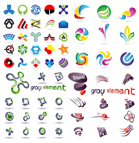 各式各样的logo图形模板矢量素材