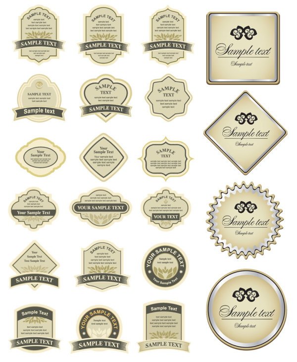 free vector labels