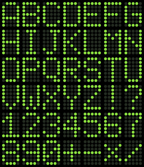 数字 字母拼字——矢量素材