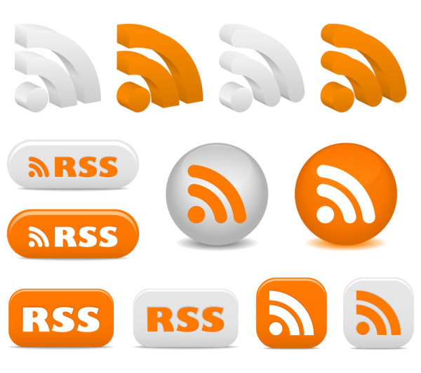 Rss订阅图标——矢量素材