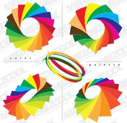 Dizzy color paper Vector material_Download free vector,3d model,Icon ...