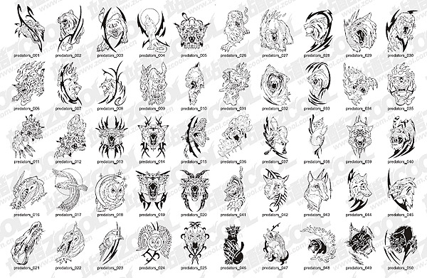 Animal beast totem vector material_Download free vector,3d model,Icon