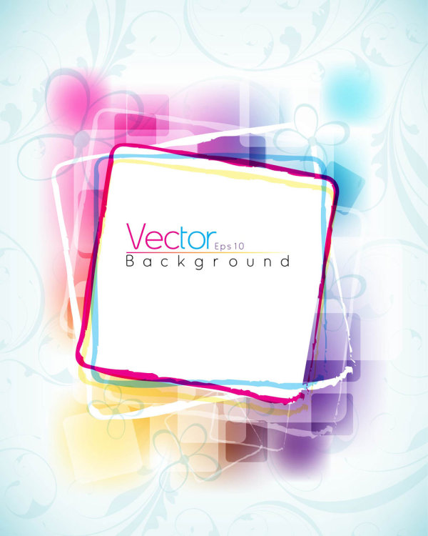 Symphony dynamic pattern background 02 - vector material
