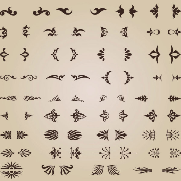 精美花纹底纹05——矢量素材