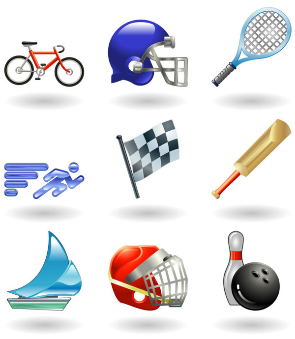 Sports icon 01 - vector material