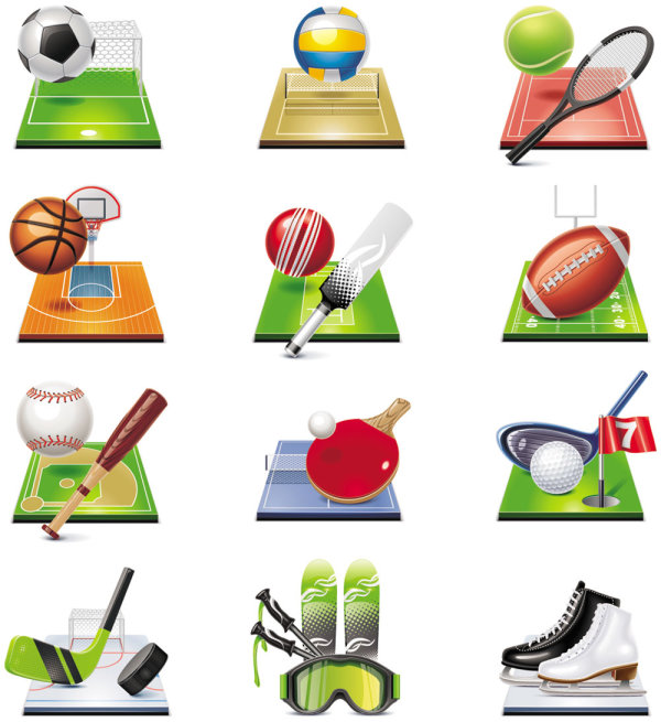 Sports icon 04 - vector material