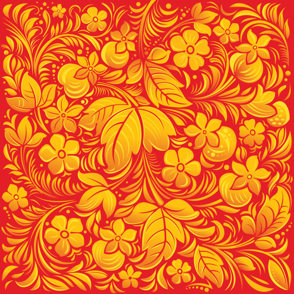 绚丽的古典花纹05——矢量素材