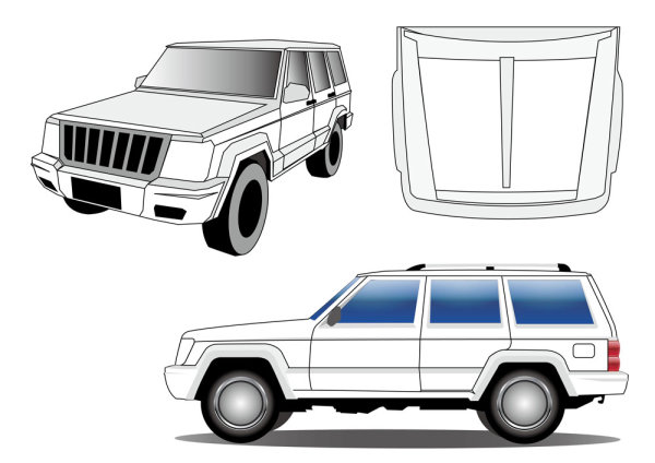 JEEP2500吉普车矢量素材