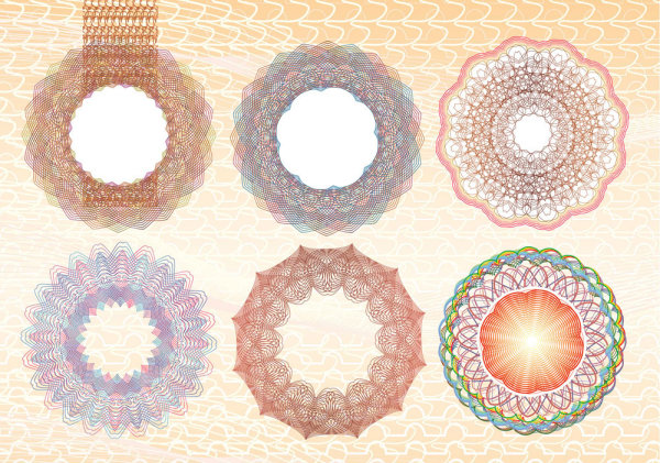 防伪花纹02——矢量素材