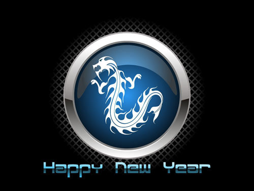 Chinese dragon high light icons - vector material