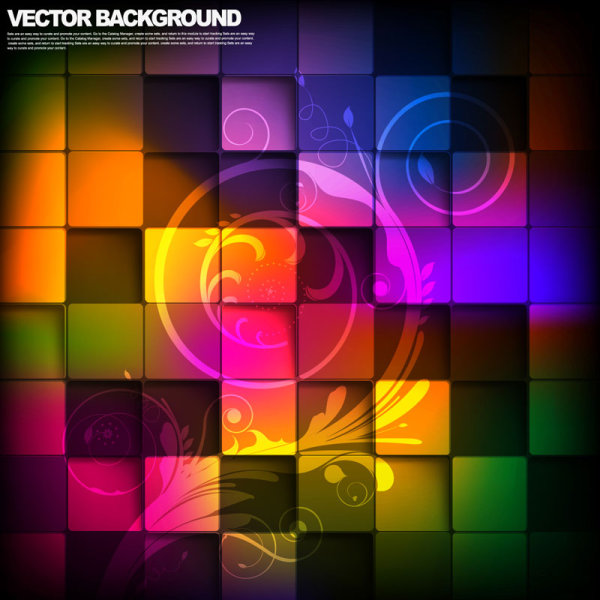 The fashion trend stereo box 04 - vector material