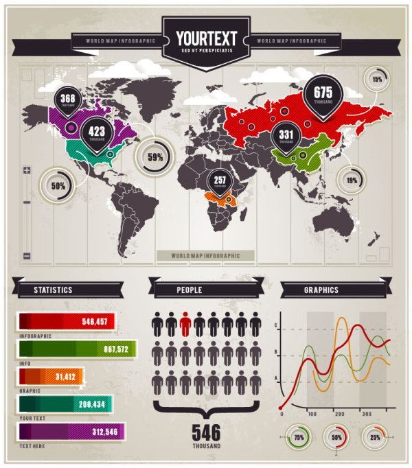 Graphical charts 03 - vector material