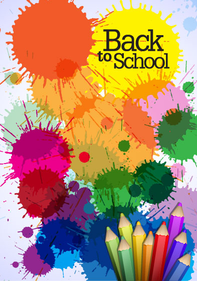 Colored pencil illustrations 02 - vector material