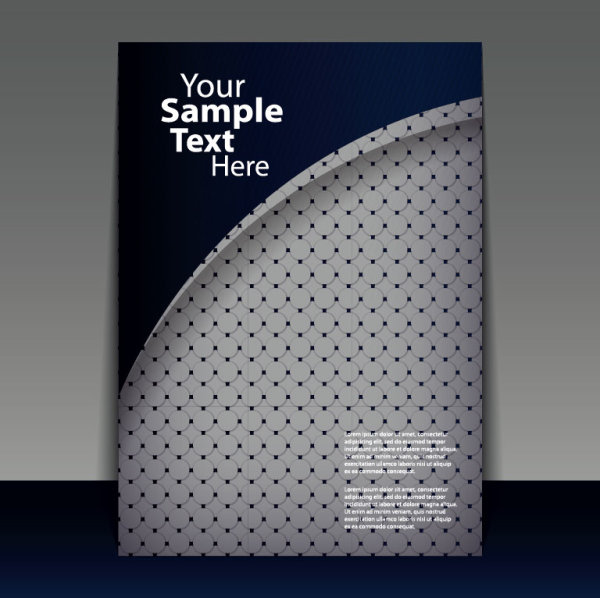 Beautifully cover template 07 - vector material