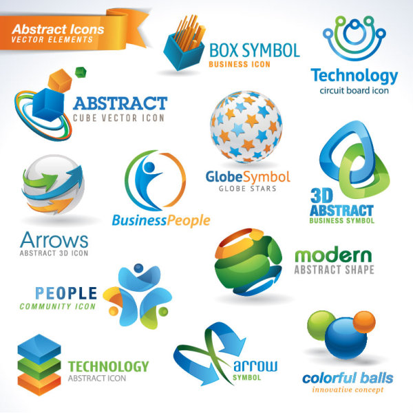 Beautiful icon design 02 - vector material