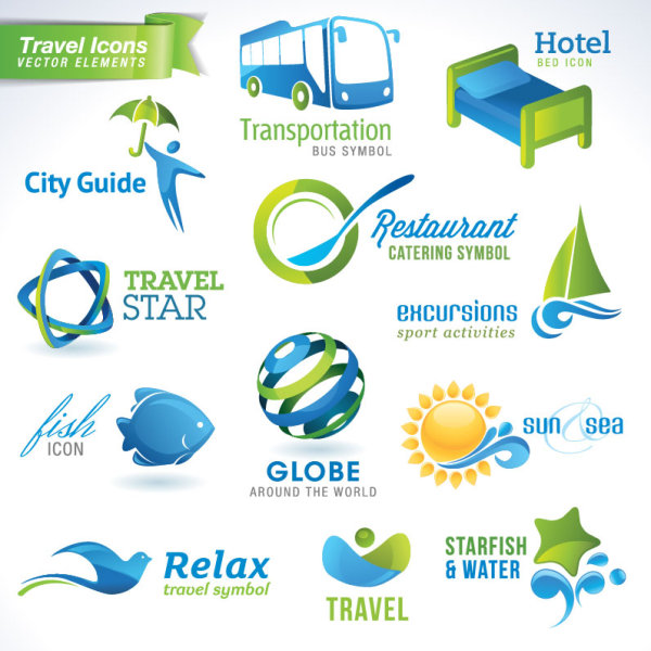 Beautiful icon design 04 - vector material