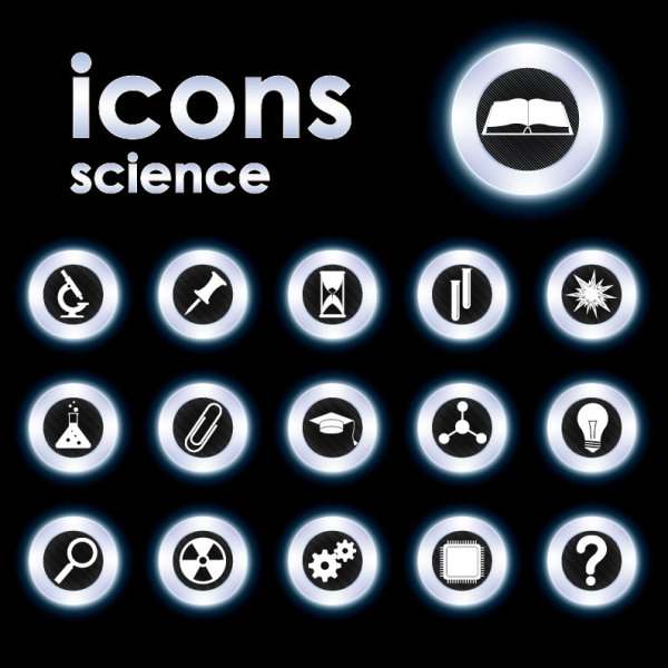 Trend circular icon 05 - vector material