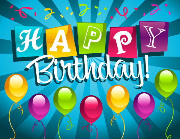Birthday card 01 - vector material