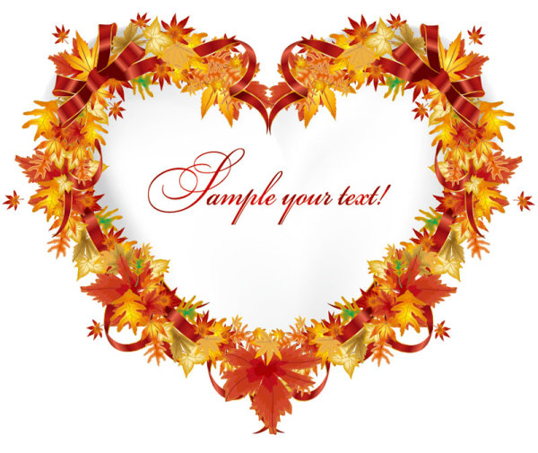 Fine leaf card 01 - vector material
