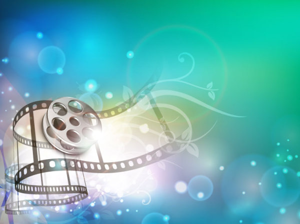 Exquisite fantasy film background 01 - vector material