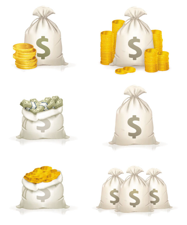 The exquisite wealth icon 01 - vector material
