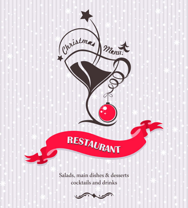 Continental menu template 20 - vector material