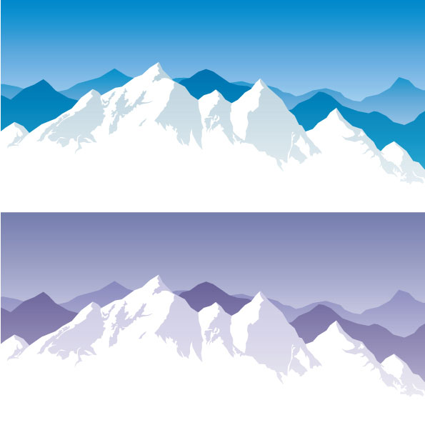 Cartoon Snow - vector material