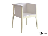 The white simplicity armchair 3D model
